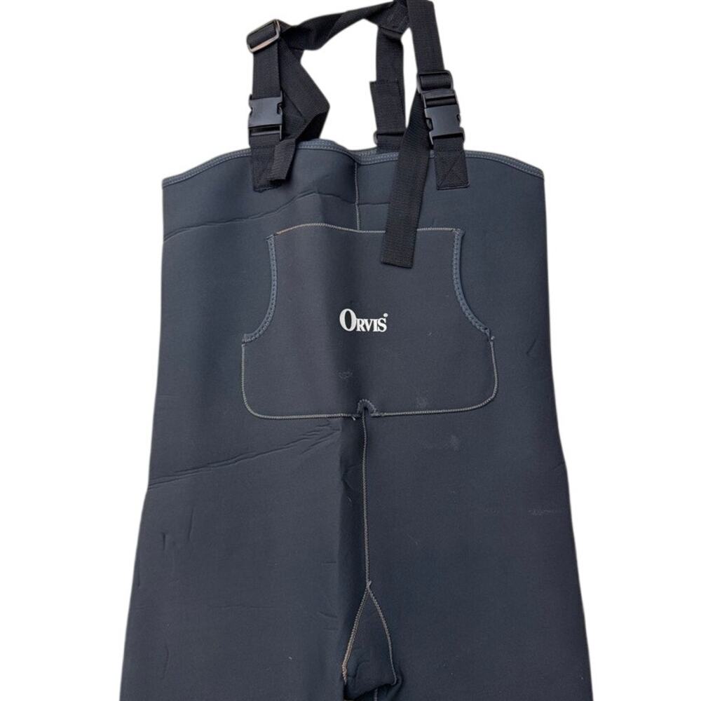 Orvis mens neoprene Chest High Stocking Foot Fishing Waders Size Large